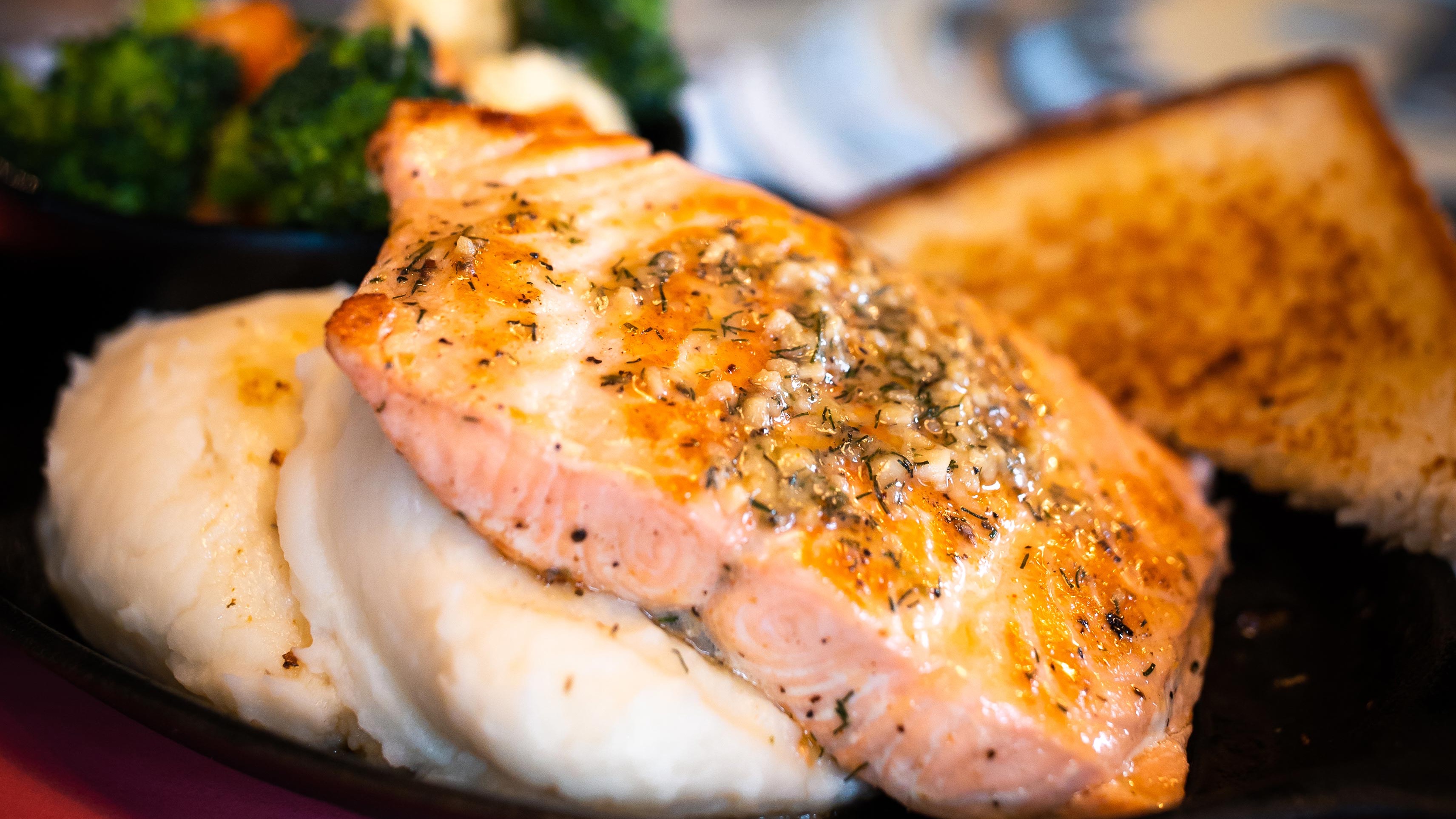 Order Grilled Salmon Dinner food online from Sickies Garage Burgers store, Sioux Falls on bringmethat.com