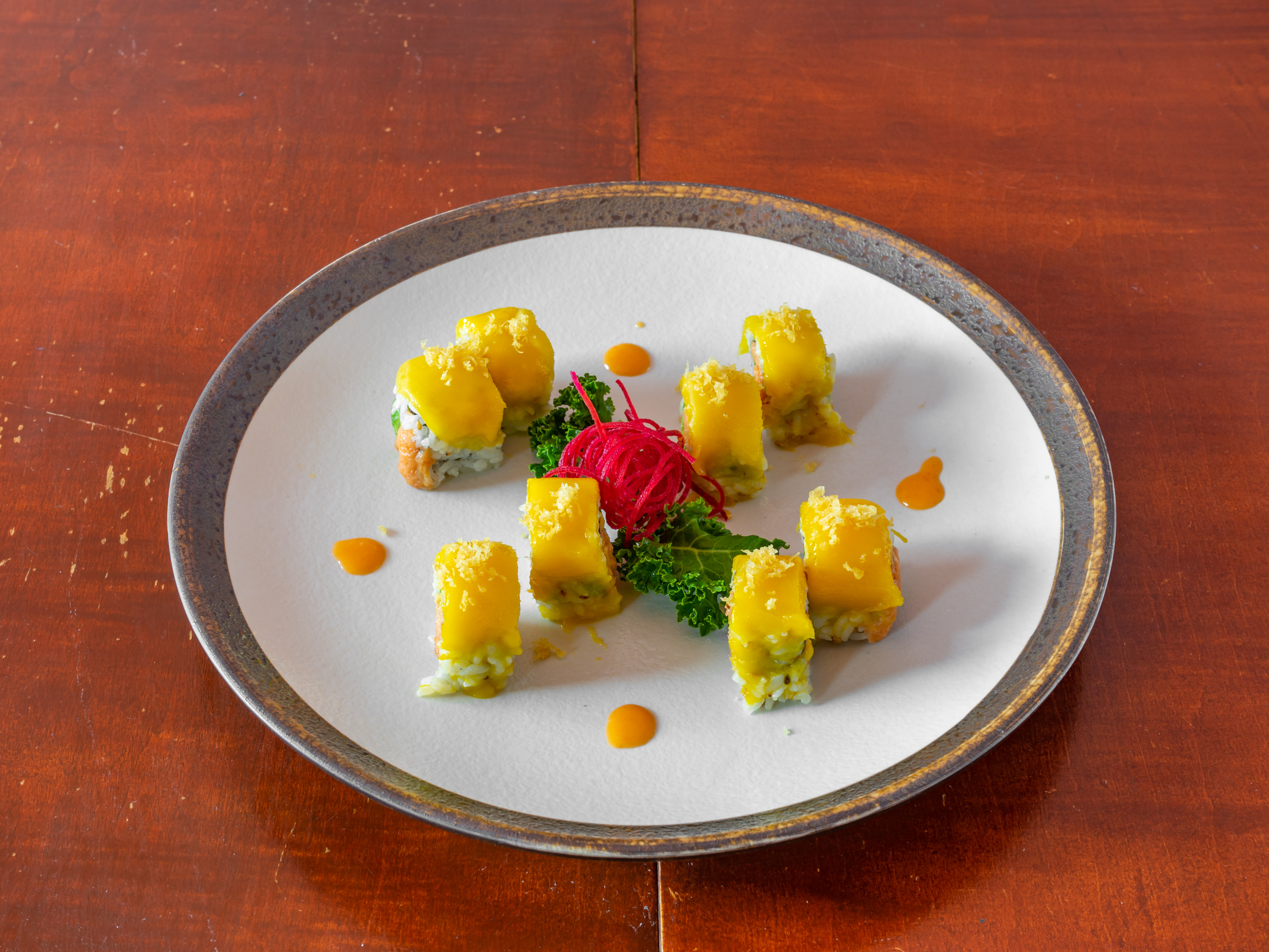 Order Tropical Mango Roll food online from Mr Sushi store, Pompton Lakes on bringmethat.com