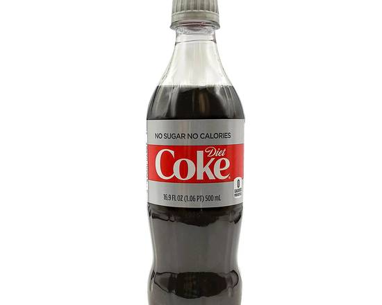 Order Diet Coke 16.9oz bottle food online from Happy Hill Country Liqour store, Liberty Hill on bringmethat.com