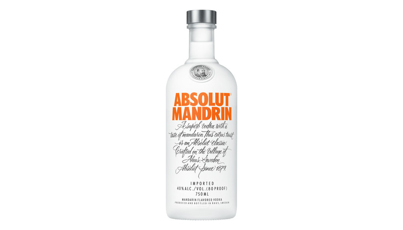 Order Absolut Country of Sweden Mandarin Vodka 750mL food online from Dimension Liquor store, Lake Forest on bringmethat.com