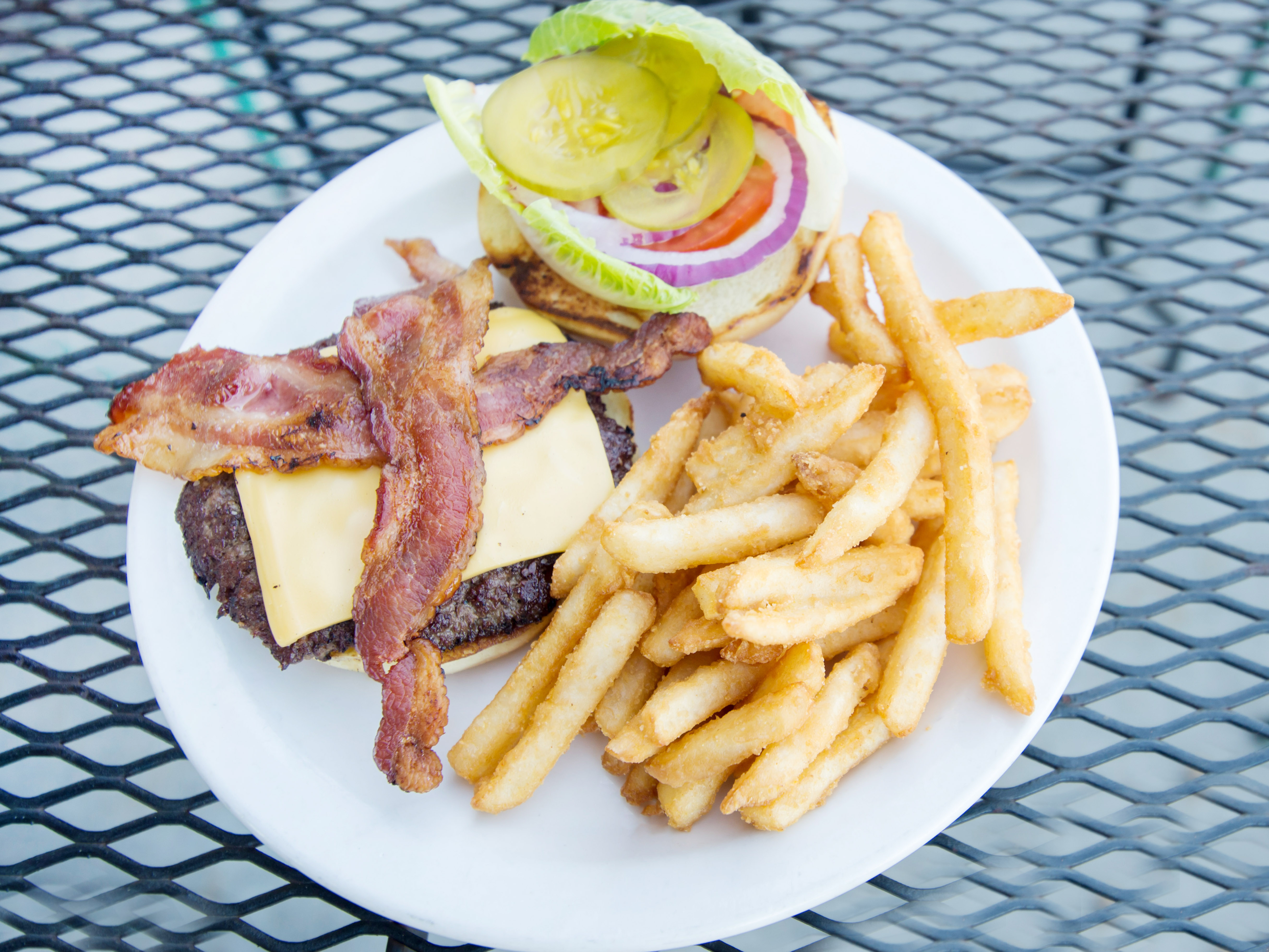 Order All-American Burger food online from Roni's Pub + Kitchen store, Overland Park on bringmethat.com