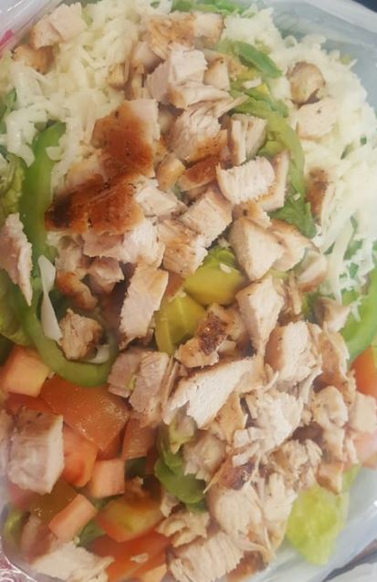 Order Chef's Salad food online from Blackstone Pizza store, San Marcos on bringmethat.com
