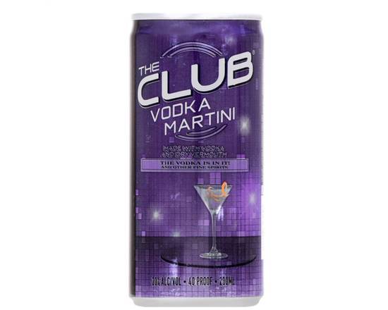 Order The Club Vodka Martini, 200mL can (20% ABV) food online from Central Liquor Market store, Los Angeles on bringmethat.com