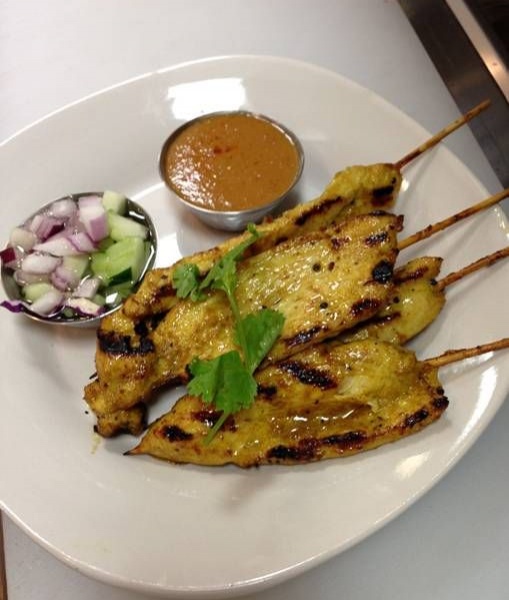 Order Chicken Satay food online from Chok Dee Thai Kitchen store, Norwood on bringmethat.com
