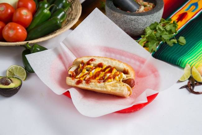 Order Mexican Hot Dog food online from Tacos N More Mexican Grill store, Chandler on bringmethat.com