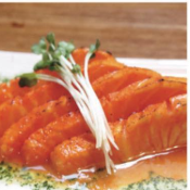 Order Salmon Carpaccio food online from Ijo Izakaya store, Berkeley on bringmethat.com