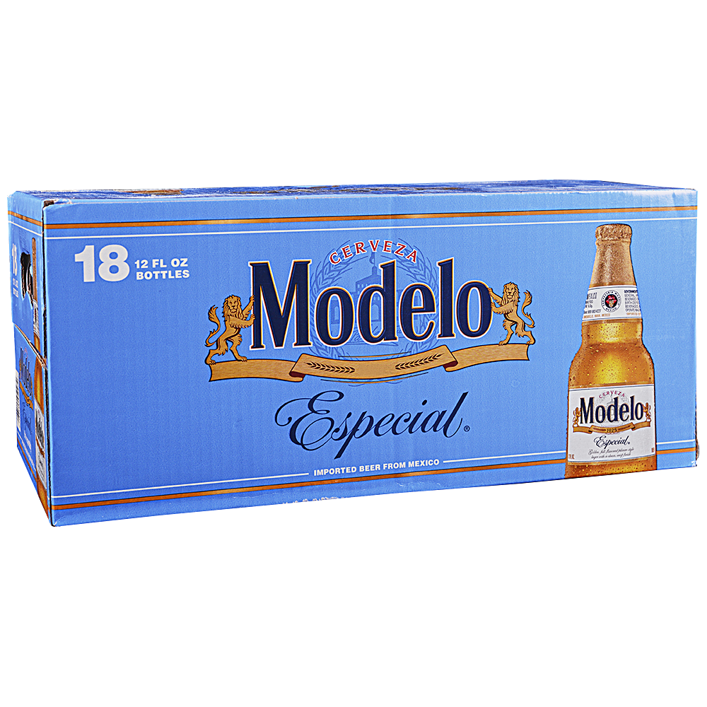 Order Modelo Especial beer 18 Pack Bottle food online from Mirage Wine & Liquor store, Palm Springs on bringmethat.com