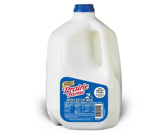 Order Prairie Farms 2% Reduced Fat Milk  food online from Nohadra Grocery store, Chicago on bringmethat.com