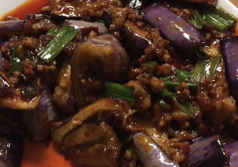 Order Stir-Fried Eggplant with Garlic Sauce 鱼香紫茄 food online from Orient House Chinese Restaurant store, Madison on bringmethat.com