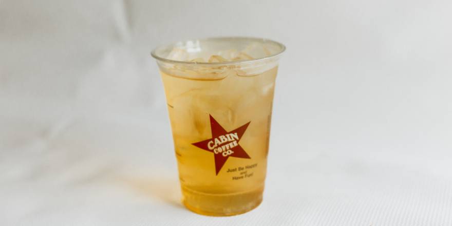 Order Tropical Coconut Red Bull Infusion (18oz Only) food online from Cabin Coffee store, La Crosse on bringmethat.com