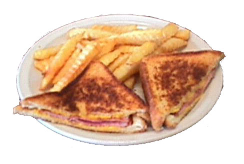 Order Grilled Ham and Cheese Sandwich food online from Carolina's Diner store, Greensboro on bringmethat.com