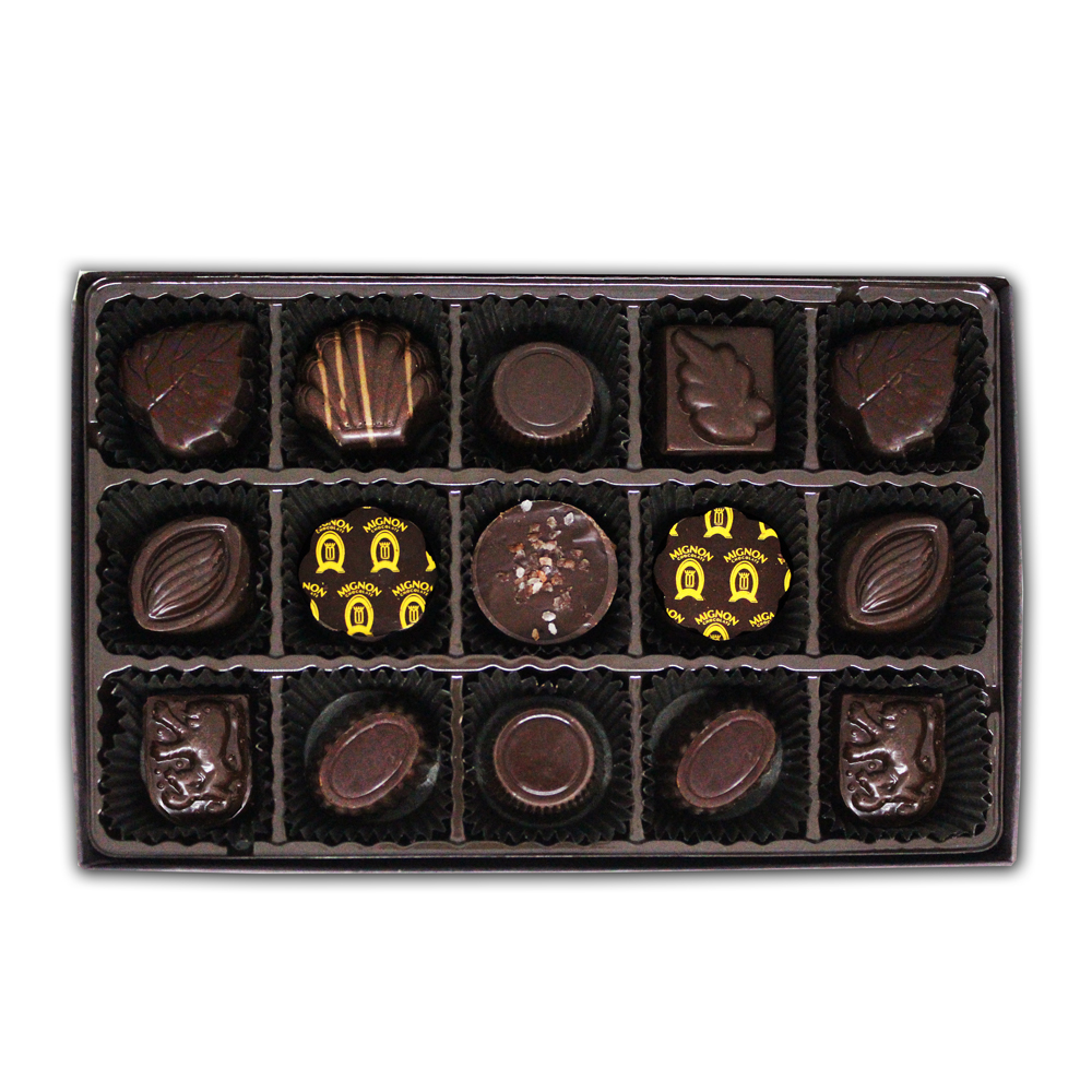 Order Dark Chocolate Collection food online from Mignon Chocolate store, Glendale on bringmethat.com