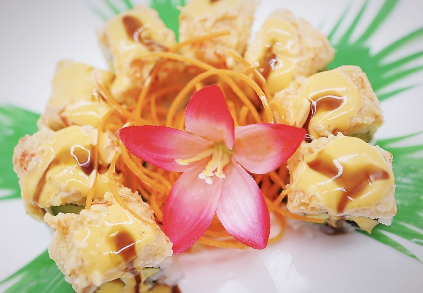 Order Mango Tuna Tango Roll food online from Red Bowl Asian Bistro store, Cary on bringmethat.com