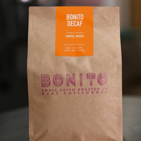 Order Bonito Coffee Roaster - Decaf food online from Huckleberry Café store, Santa Monica on bringmethat.com
