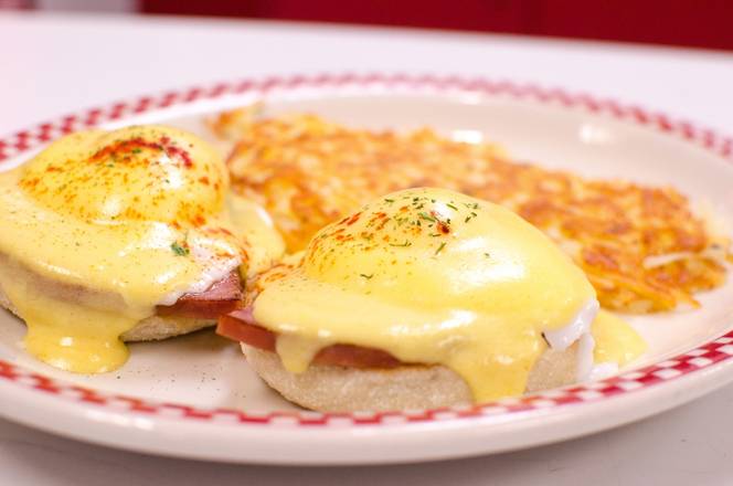 Order EGGS BENEDICT food online from Cahill Diner store, Inver Grove Heights on bringmethat.com
