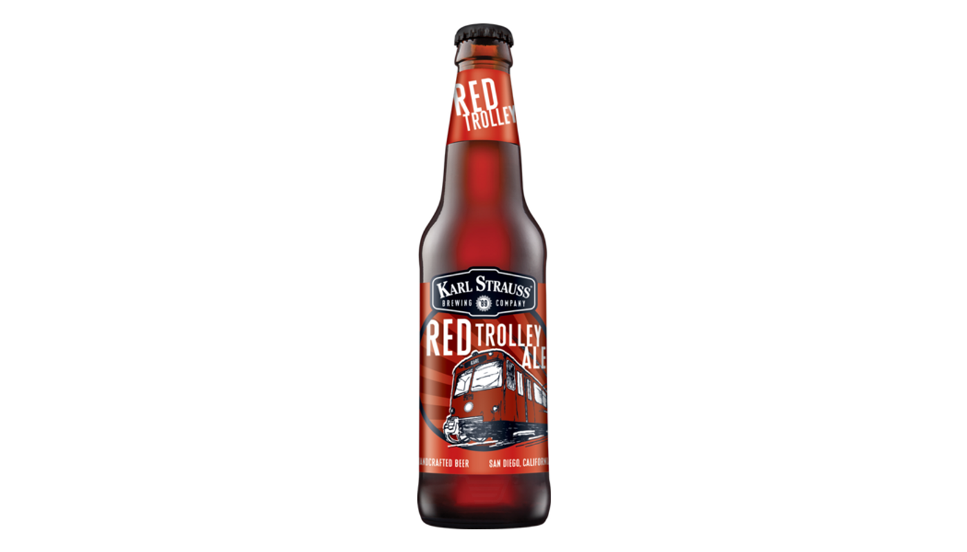 Order Karl Strauss Red Trolley Irish Red 6x 12oz Bottles food online from Dimension Liquor store, Lake Forest on bringmethat.com