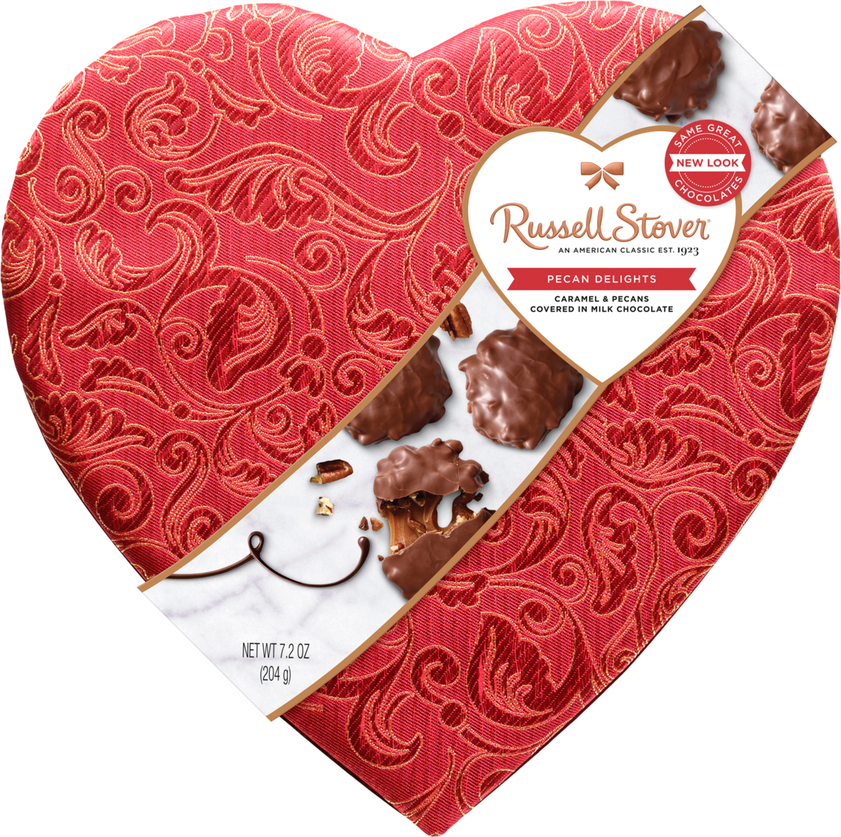 Order Russell Stover Pecan Delight Satin Heart Box - 7.2 oz food online from Rite Aid store, MILLER PLACE on bringmethat.com