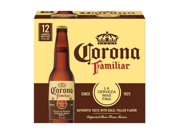 Order Corona Familiar Lager Mexican Beer - 12x 12oz Bottles food online from Royals Liquor store, St. Peters on bringmethat.com