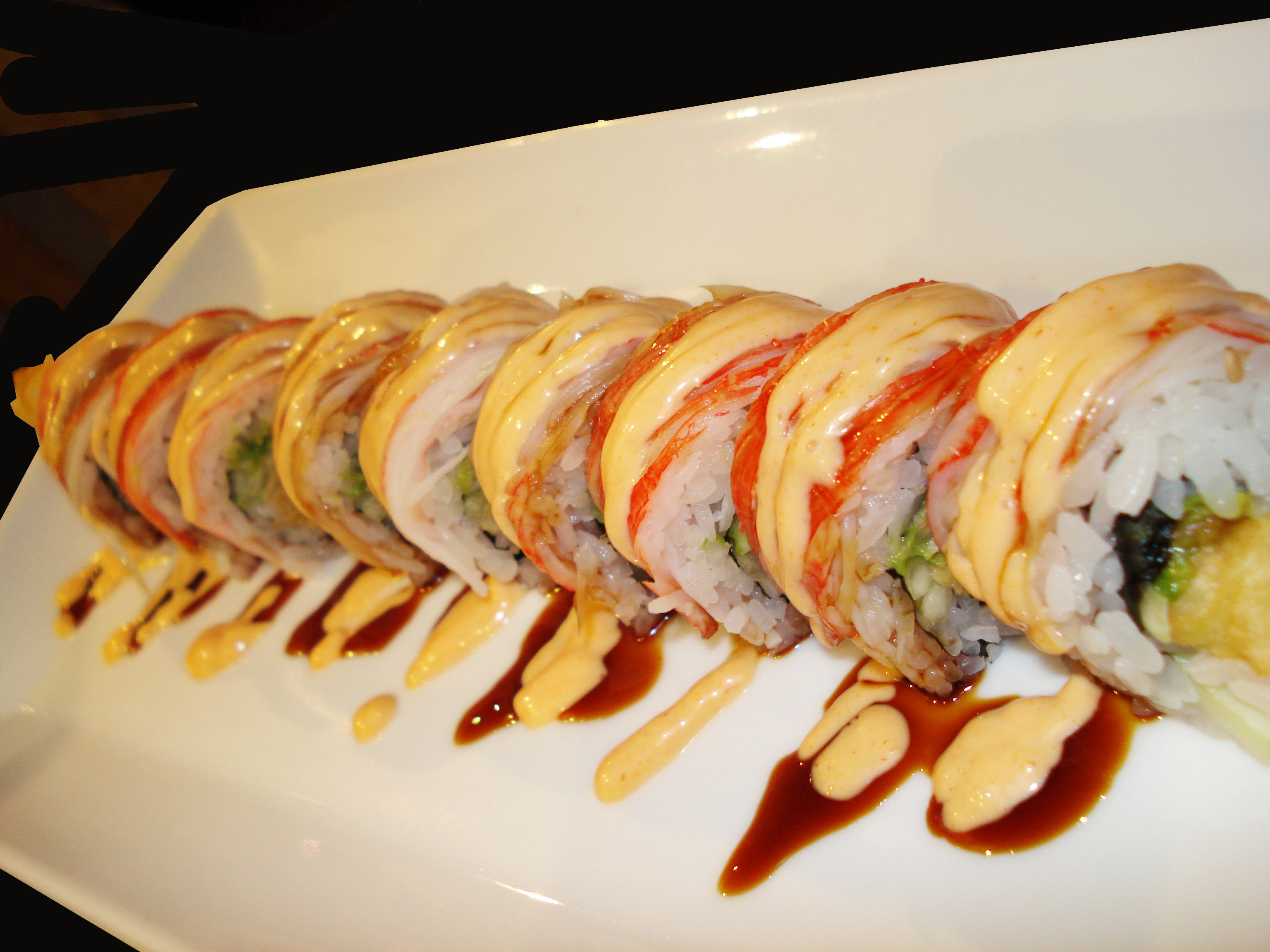Order Sunset Roll food online from Papa Sam store, Grand Prairie on bringmethat.com