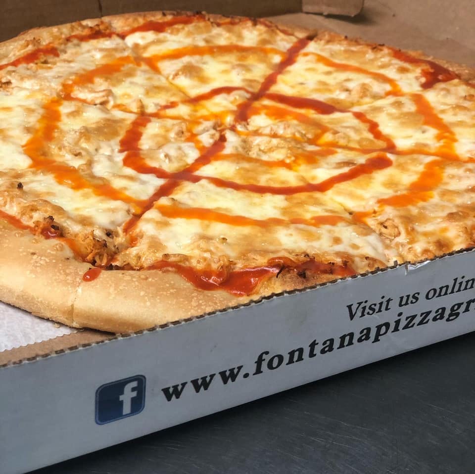 Order Chicken Rancher Pizza - Medium 12'' (8 Slices) food online from Fontana Pizza & Grill store, Exton on bringmethat.com