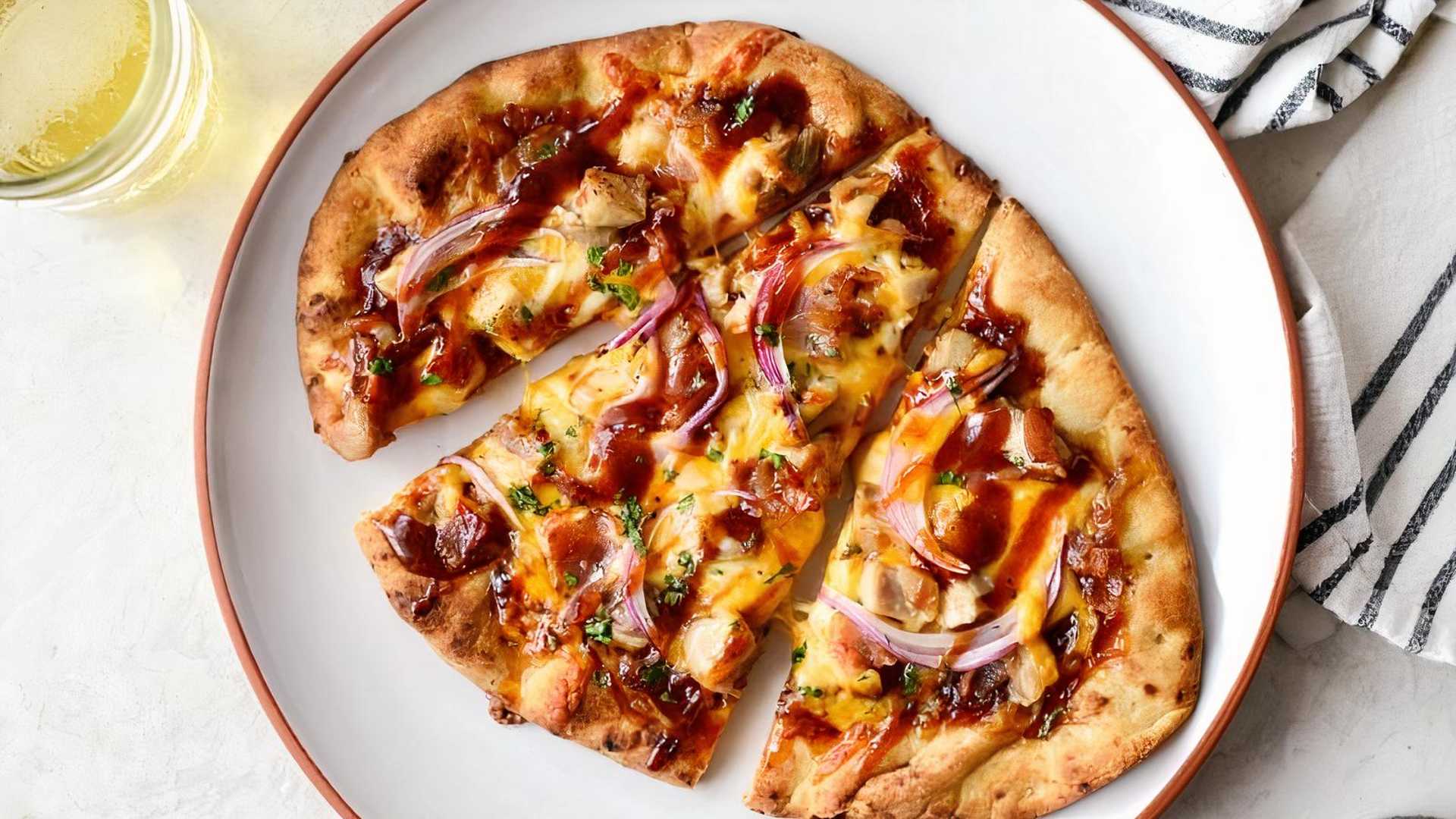 Order BBQ Chicken Flatbread Lunch food online from Cupcakes & Beyond store, Fairfax on bringmethat.com