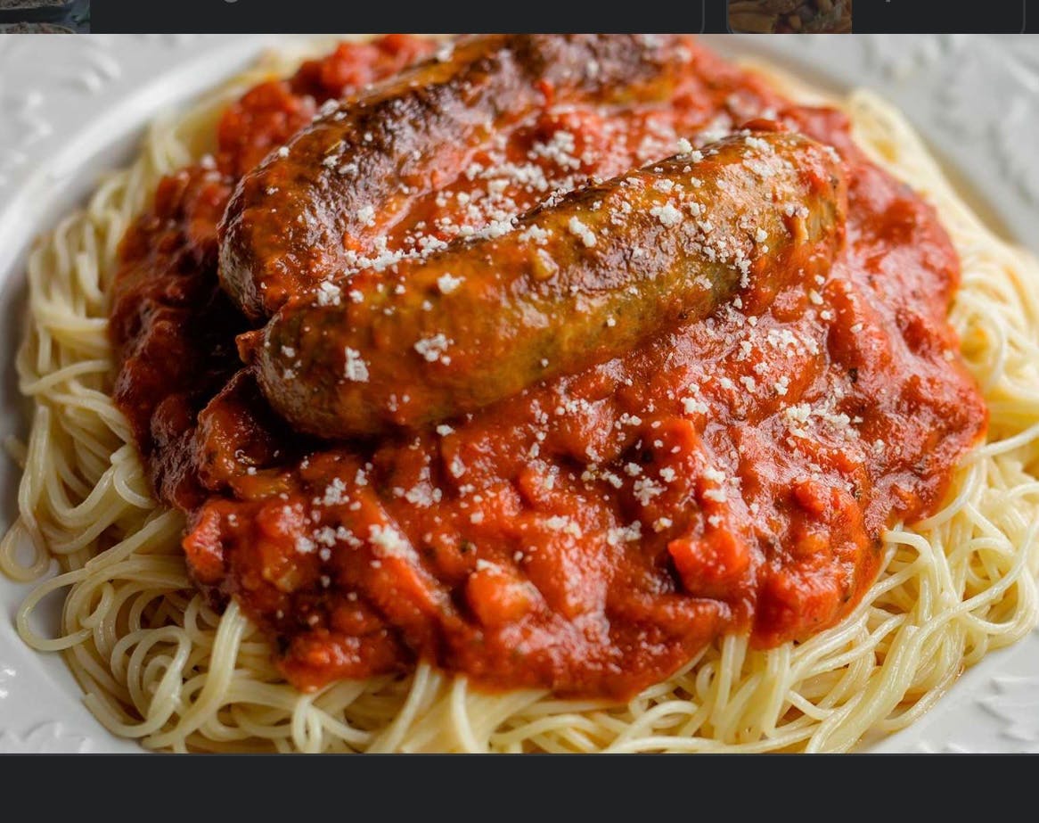 Order Pasta with Sausage - Pasta food online from Bella Sera Italian Restaurant store, Copperas Cove on bringmethat.com