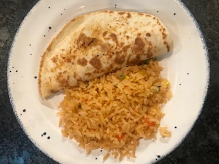 Order Kids Quesadilla and Rice food online from El Sabor store, Pittsburgh on bringmethat.com