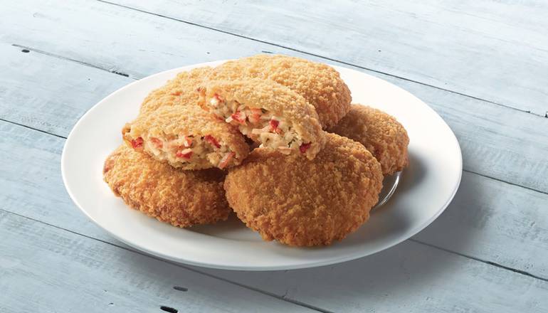 Order Crab Cakes Sea-Share (6 pcs) food online from Long John Silver'S store, Shawnee on bringmethat.com