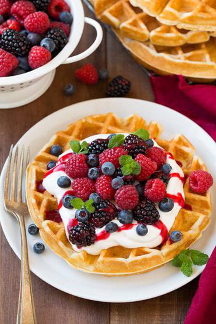 Order Belgium Waffle food online from The Flower Pot store, Knoxville on bringmethat.com