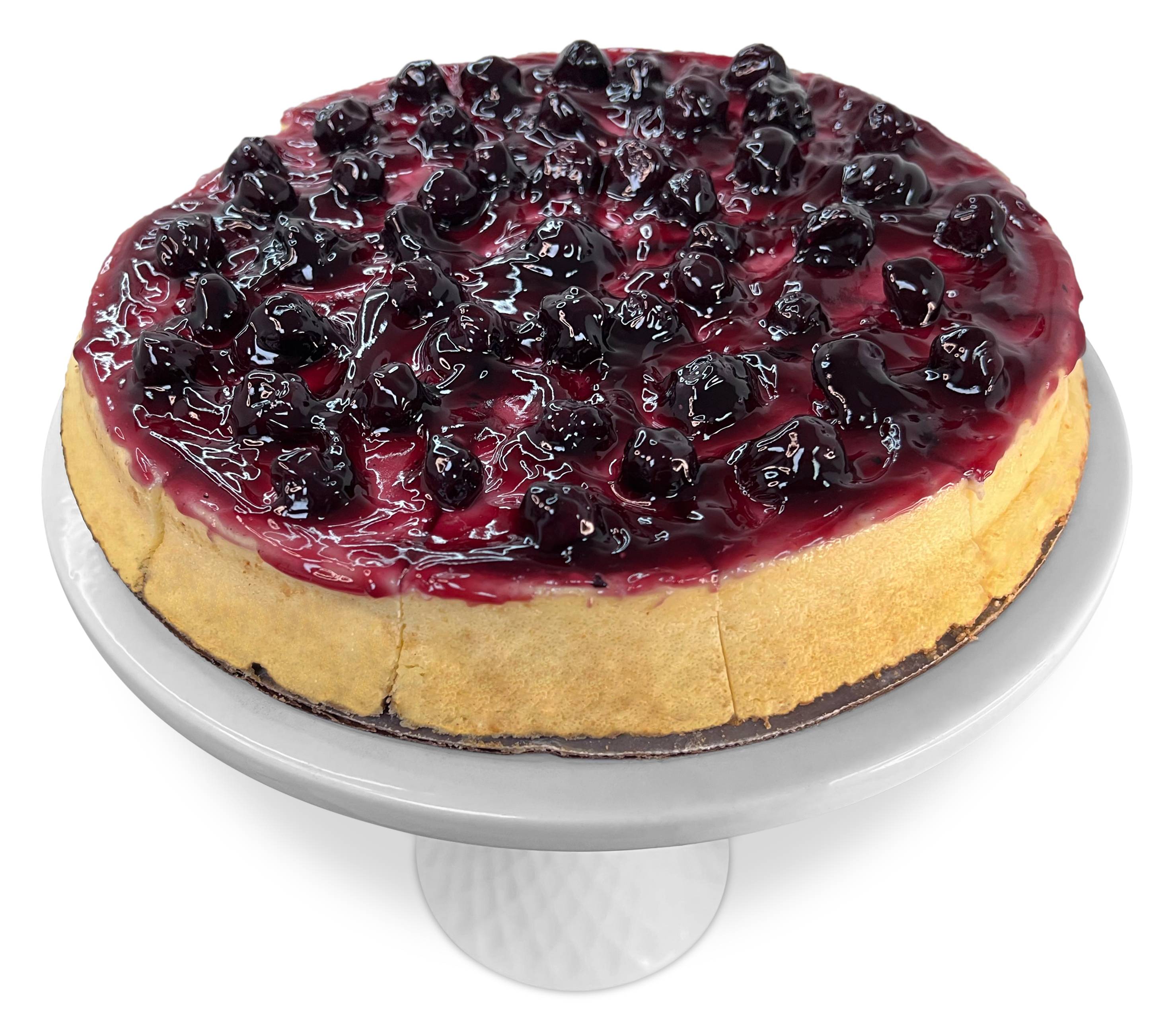 Order Blueberry Cheesecake 9" (2 Lbs) Gift Box with Greeting Card food online from Andy Anand Chocolates store, Chino on bringmethat.com