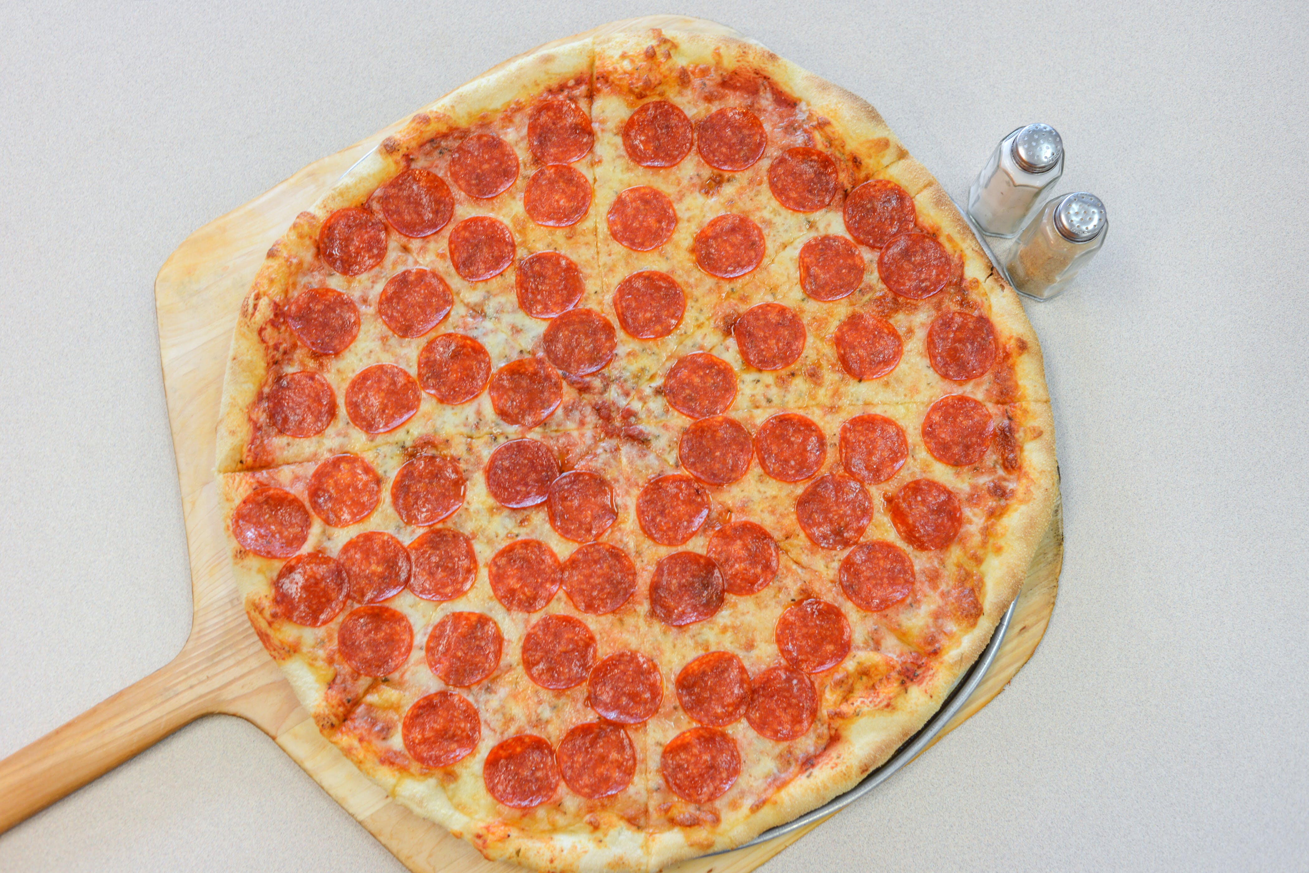 Order Pepperoni Pizza Slice - Slice food online from Picasso Pizza of Trexlertown store, Trexlertown on bringmethat.com