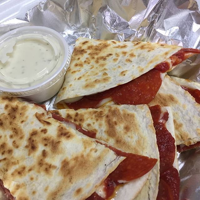 Order Pizza Quesadilla food online from Mr. Pizza and The Burrito Joint store, Ann Arbor on bringmethat.com
