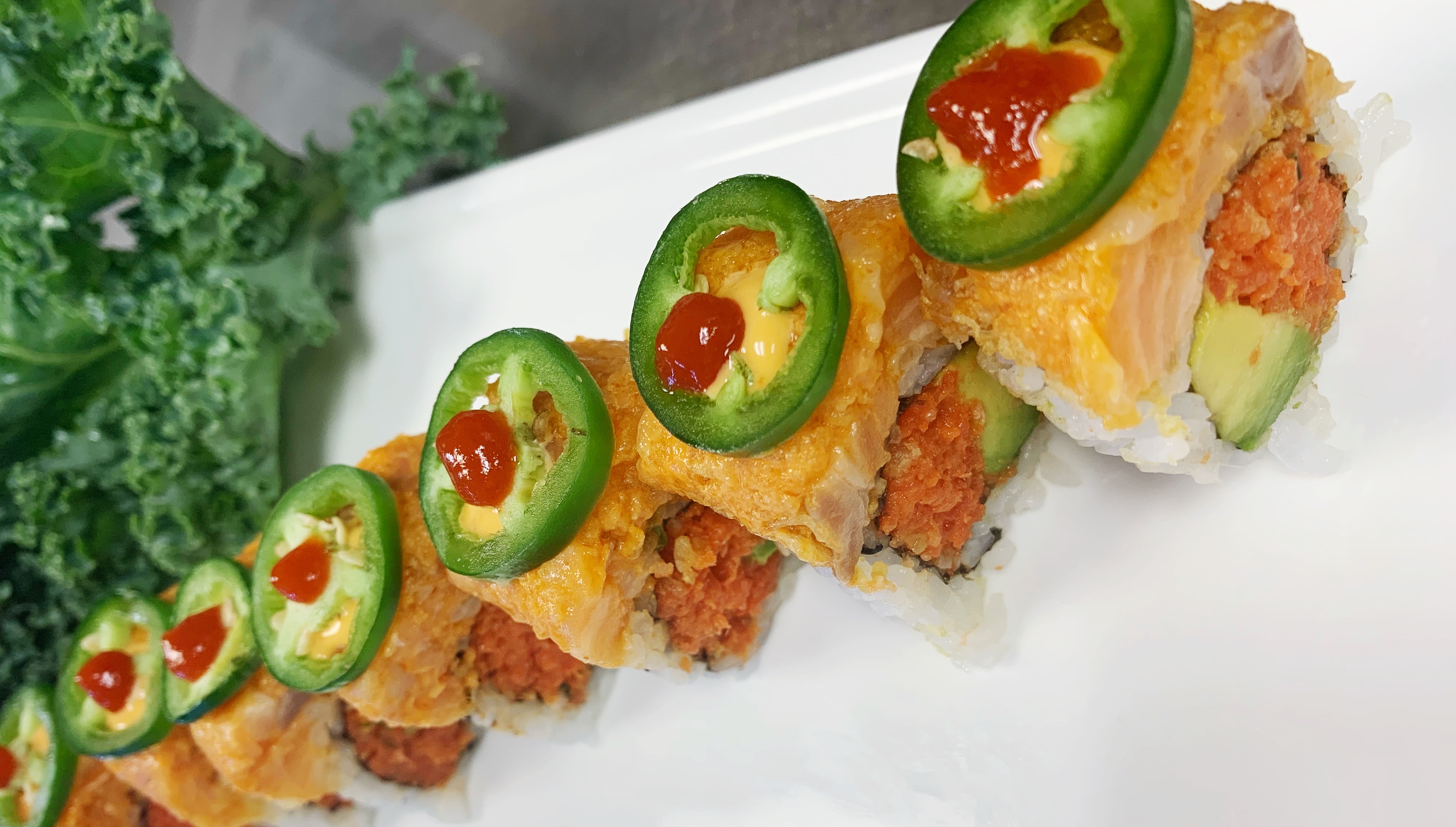 Order Fire Fighter Special Roll food online from Miso Japan store, Goshen on bringmethat.com