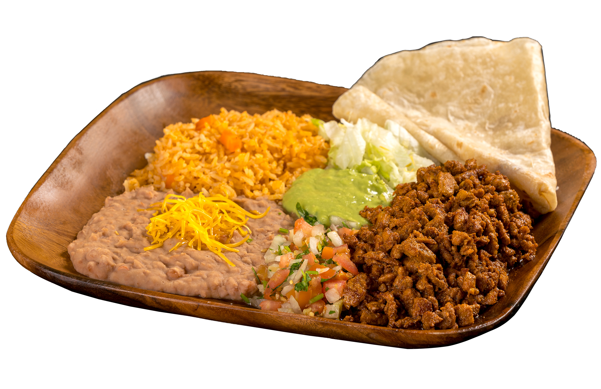 Order 12. Adobada Combination Platter food online from Filibertos Mexican Food store, Mesa on bringmethat.com
