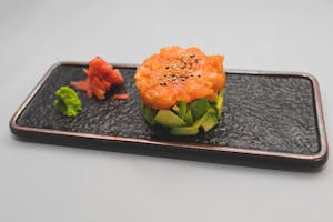 Order Salmon Tartare food online from Sushi Sakura store, Pikesville on bringmethat.com