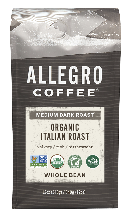 Order Italian Roast Organic Coffee food online from Allegro Coffee Company store, Chevy Chase on bringmethat.com