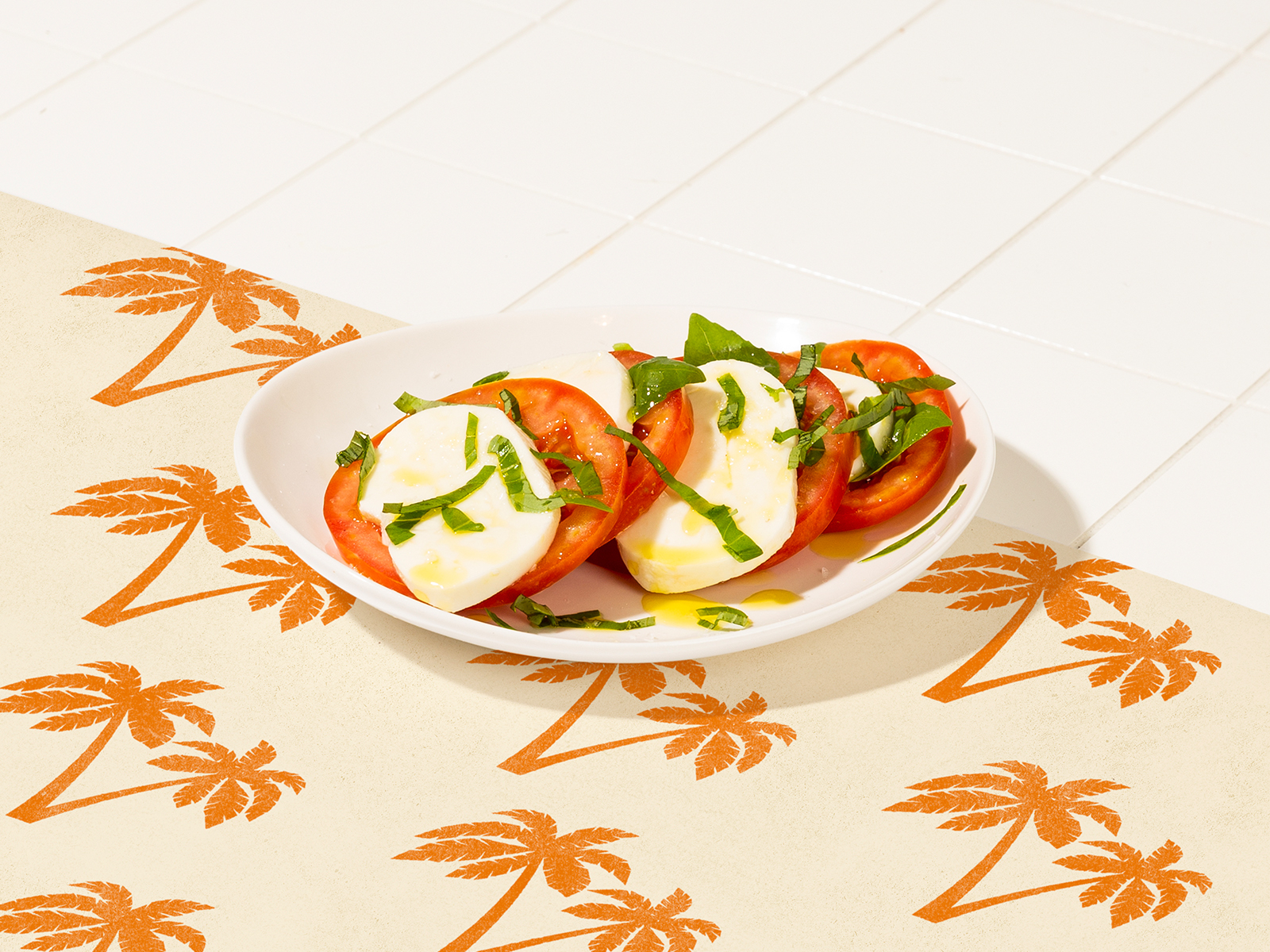 Order Caprese Salad food online from Groovy Island Pizza Co.  store, Nashville on bringmethat.com