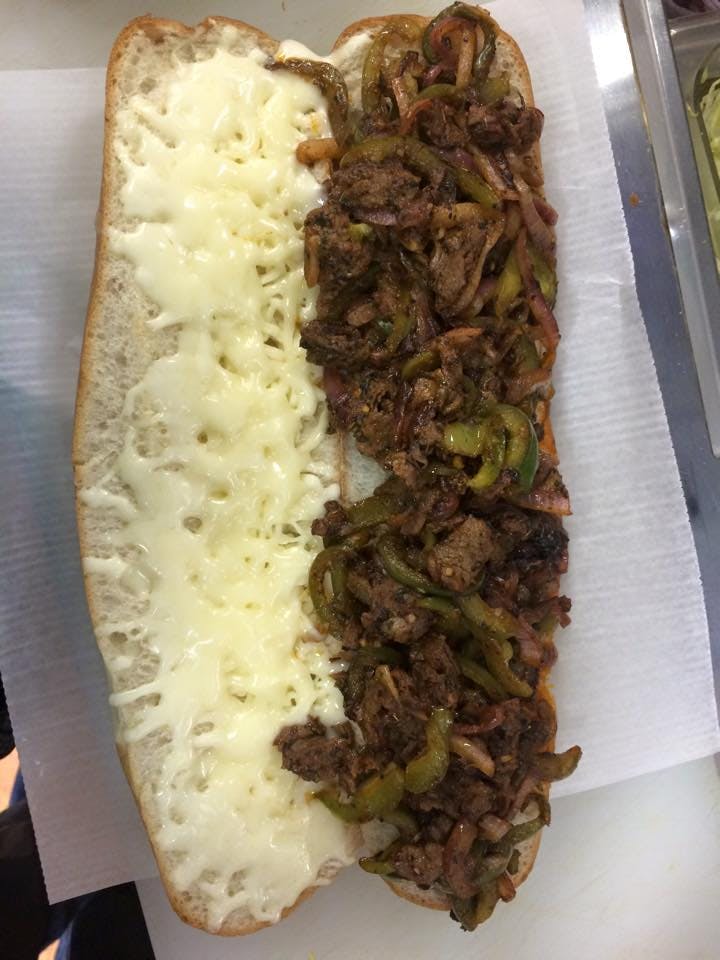 Order Philly Cheese Steak Sub - 8" food online from Bella's Deli Subs & Pizza store, Endicott on bringmethat.com