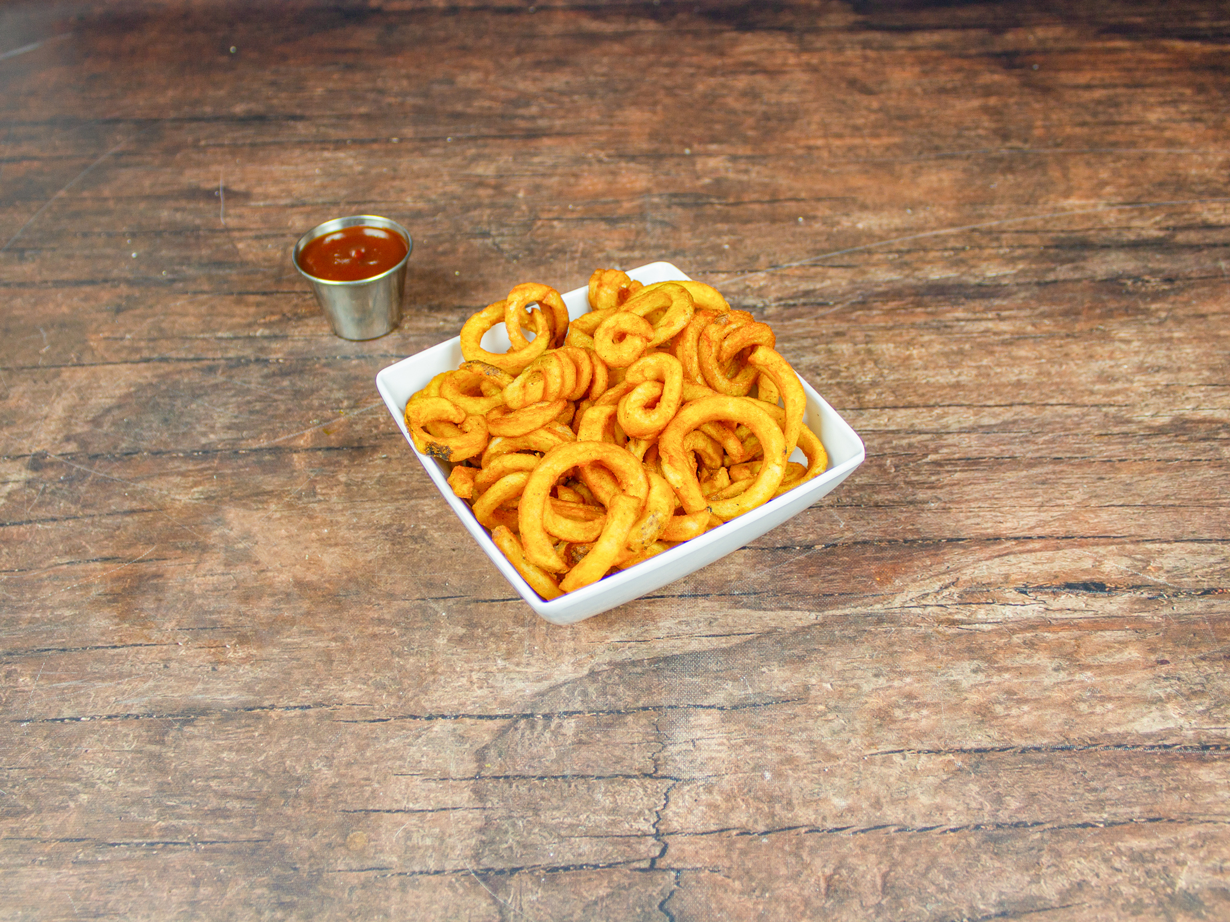 Order Curly Fries food online from ABC Pizza House store, Cambridge on bringmethat.com