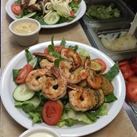 Order Grilled Shrimp Salad food online from PJs Grill & Pizza store, New Brunswick on bringmethat.com