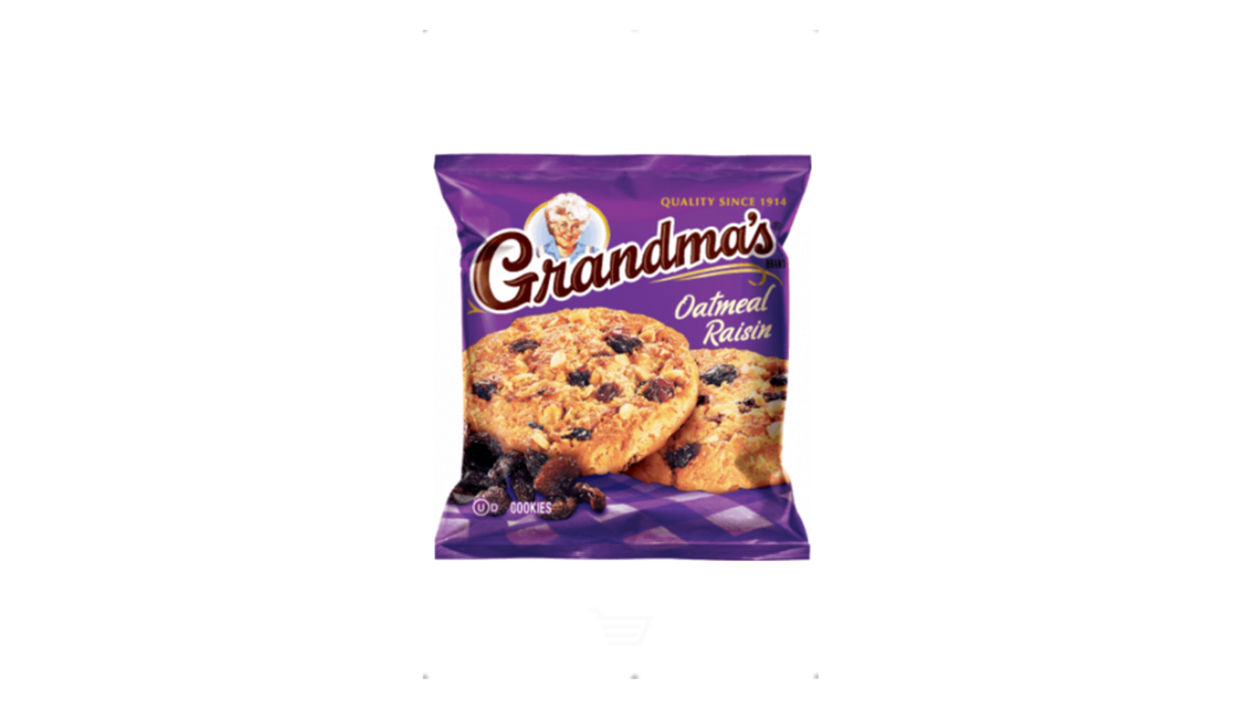 Order Grandma's Oatmeal Raisin Cookies 3oz Bag food online from Ross Liquor store, Sylmar on bringmethat.com