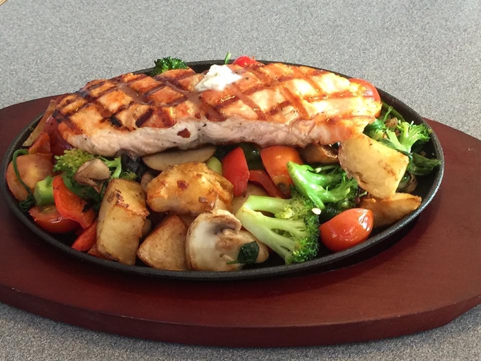 Order SALMON SKILLET food online from Meeting Street Cafe store, Providence on bringmethat.com