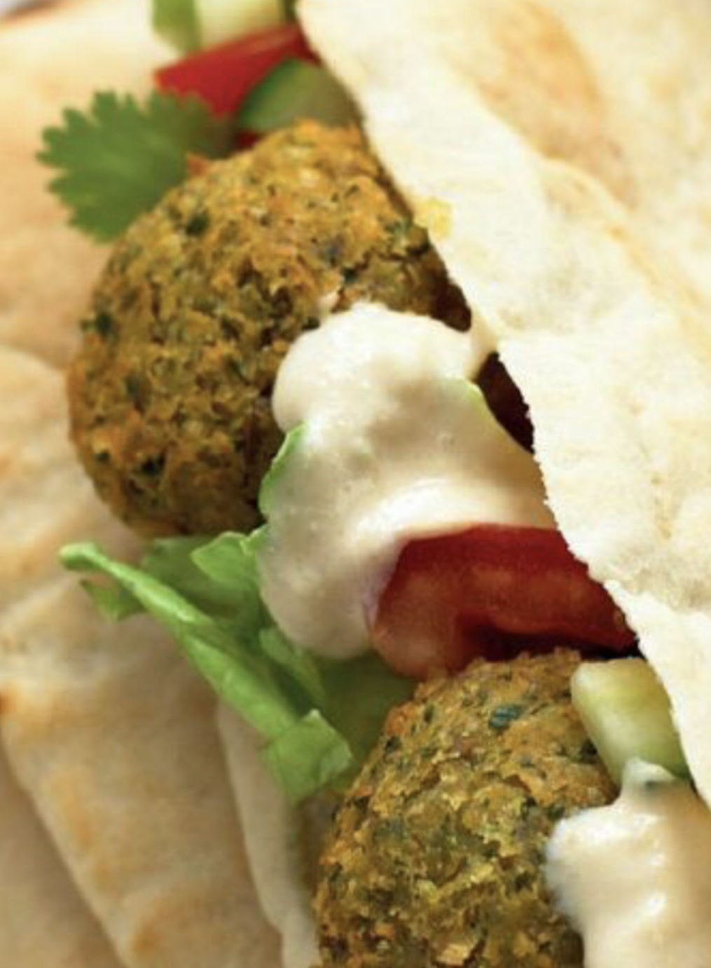 Order Falafel Pita Wrap  food online from Mid-East Cafe And Restaurant Llc store, Akron on bringmethat.com