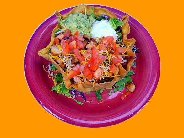 Order Vegetarian Taco Salad  food online from Moctezuma Mexican Grill store, Alpharetta on bringmethat.com