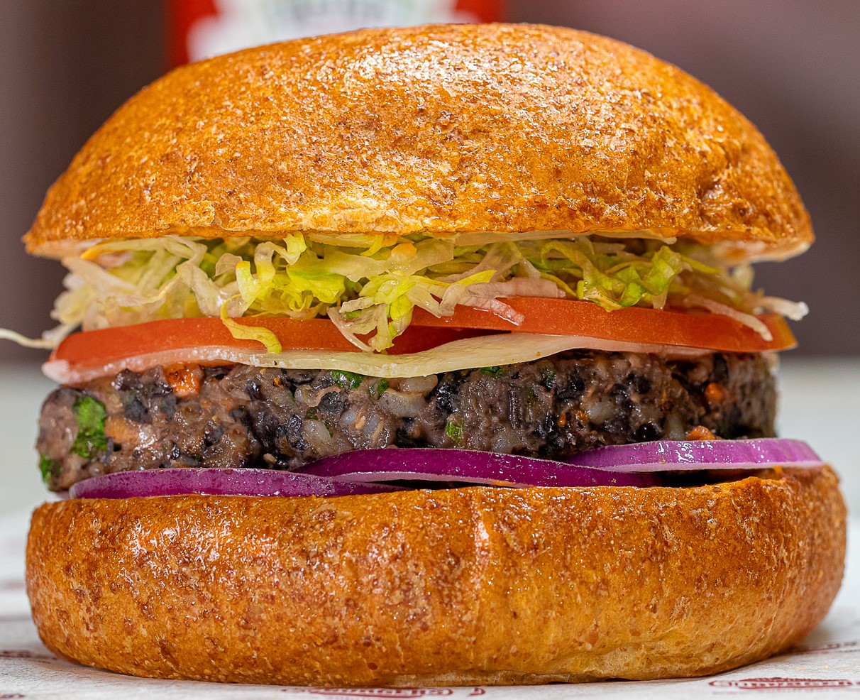 Order 19. Black Bean Burger food online from 30 Burgers store, Rutherford on bringmethat.com