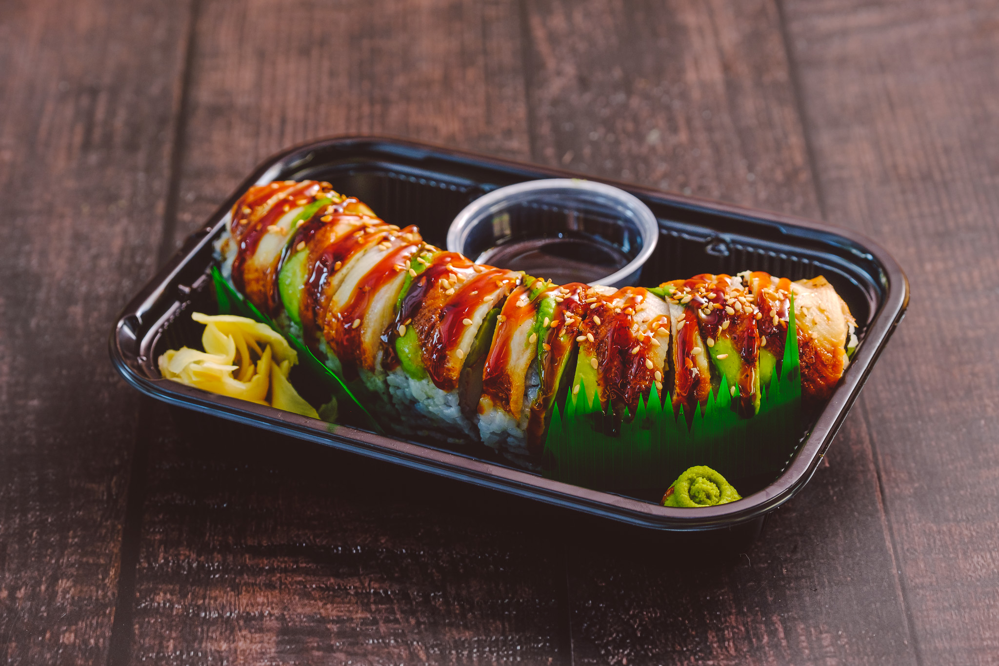 Order 12. Eel Dragon Roll food online from Wasabi Sushi store, Blue Bell on bringmethat.com