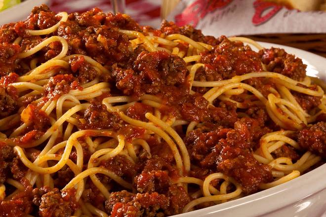 Order Spaghetti with Meat Sauce food online from Buca di Beppo store, Reading on bringmethat.com