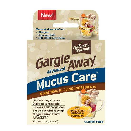 Order Nature's Jeannie Gargle Away Natural Mucus Care Packets Ginger Lemon (6 ct) food online from Rite Aid store, Phelan on bringmethat.com