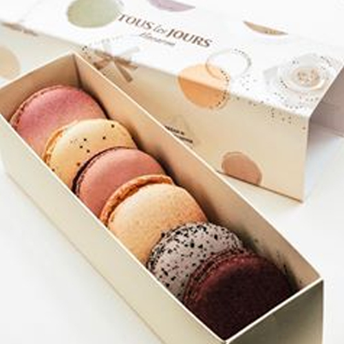 Order Rose Macarons (3pcs) food online from Tous Les Jours store, Carrollton on bringmethat.com