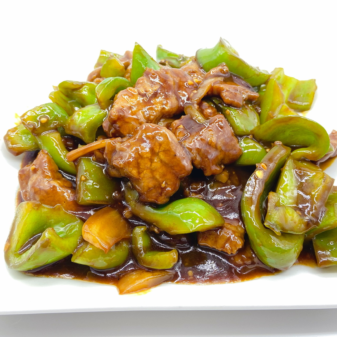 Order 23. Beef with Green Pepper food online from Happy Wok Asian Corner store, Elmwood Park on bringmethat.com